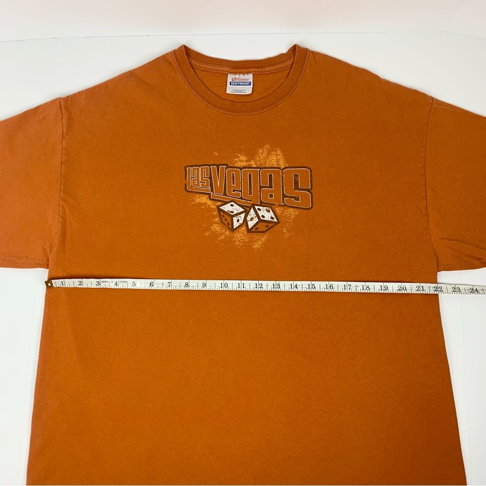 Vintage Circus Circus Las Vegas T-Shirt Casino Dice Orange Y2k Tee Size XL - Picture 5 of 8